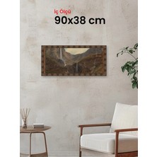 Hars Heritage Eskitme Kahverengi Çerçeve 90 x 38 cm Camlı