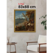 Hars Gallery Klasik Altın Çerçeve 83 x 88 cm Şeffaf Korumalı Pvc