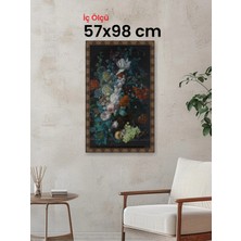 Hars Heritage Eskitme Kahverengi Çerçeve 57 x 98 cm Şeffaf Korumalı Pvc
