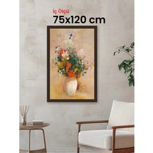 Hars Gallery Klasik Kahverengi Çerçeve 75 x 120 cm Şeffaf Korumalı Pvc