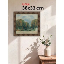 Hars Heritage Eskitme Kahverengi Çerçeve 36 x 33 cm Şeffaf Korumalı Pvc