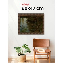 Hars Heritage Eskitme Kahverengi Çerçeve 60 x 47 cm Şeffaf Korumalı Pvc