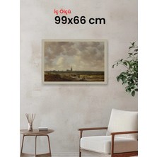 Hars Vintage Eskitme Beyaz Çok Renkli Çerçeve 99 x 66 cm Camlı
