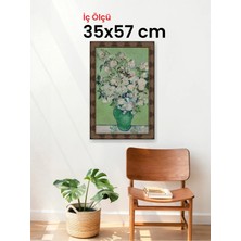 Hars Heritage Eskitme Kahverengi Çerçeve 35 x 57 cm Şeffaf Korumalı Pvc