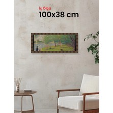 Hars Heritage Eskitme Kahverengi Çerçeve 100 x 38 cm Camlı
