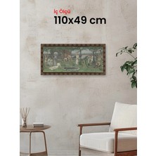 Hars Heritage Eskitme Kahverengi Çerçeve 110 x 49 cm Şeffaf Korumalı Pvc