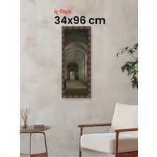 Hars Heritage Eskitme Kahverengi Çerçeve 34 x 96 cm Şeffaf Korumalı Pvc