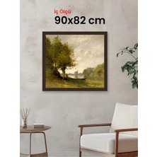 Hars Gallery Klasik Kahverengi Çerçeve 90 x 82 cm Camlı