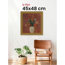 Hars Gallery Klasik Altın Çerçeve 45 x 48 cm Camlı