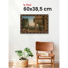 Hars Heritage Eskitme Kahverengi Çerçeve 60 x 38,5 cm Şeffaf Korumalı Pvc