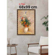 Hars Heritage Eskitme Kahverengi Çerçeve 68 x 99 cm Şeffaf Korumalı Pvc