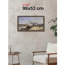Hars Heritage Eskitme Kahverengi Çerçeve 96 x 52 cm Şeffaf Korumalı Pvc