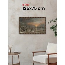Hars Heritage Eskitme Kahverengi Çerçeve 125 x 75 cm Şeffaf Korumalı Pvc