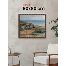 Hars Heritage Eskitme Kahverengi Çerçeve 90 x 80 cm Camlı