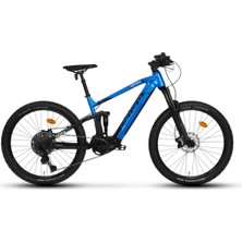 Carraro Kifuka E-Fs 6.0 27.5 Jant Elektrikli Dağ Bisikleti Krom Mavi-Mat Siyah 44 cm
