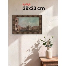 Hars Heritage Eskitme Kahverengi Çerçeve 39 x 23 cm Şeffaf Korumalı Pvc