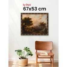 Hars Heritage Eskitme Kahverengi Çerçeve 67 x 53 cm Camlı