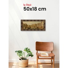 Hars Heritage Eskitme Kahverengi Çerçeve 50 x 18 cm Camlı