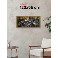 Hars Gallery Klasik Altın Çerçeve 120 x 55 cm Şeffaf Korumalı Pvc