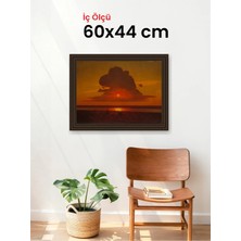Hars Gallery Klasik Kahverengi Çerçeve 60 x 44 cm Şeffaf Korumalı Pvc