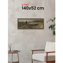 Hars Heritage Eskitme Kahverengi Çerçeve 140 x 52 cm Camlı