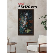 Hars Gallery Klasik Kahverengi Çerçeve 65 x 120 cm Camlı