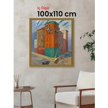 Hars Gallery Klasik Altın Çerçeve 100 x 110 cm Camlı