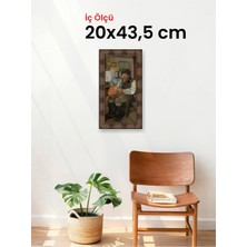 Hars Heritage Eskitme Kahverengi Çerçeve 20 x 43,5 cm Şeffaf Korumalı Pvc