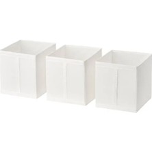 IKEA Skubb Kutu Seti , Beyaz, 31X34X33 Cm, 3 Adet