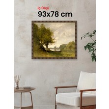 Hars Heritage Eskitme Kahverengi Çerçeve 93 x 78 cm Şeffaf Korumalı Pvc