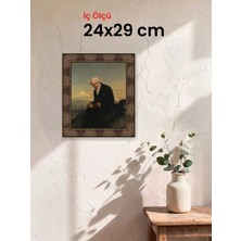 Hars Heritage Eskitme Kahverengi Çerçeve 24 x 29 cm Şeffaf Korumalı Pvc