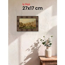 Hars Heritage Eskitme Kahverengi Çerçeve 27 x 17 cm Şeffaf Korumalı Pvc