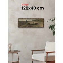 Hars Heritage Eskitme Kahverengi Çerçeve 128 x 40 cm Camlı
