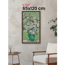 Hars Heritage Eskitme Kahverengi Çerçeve 65 x 120 cm Şeffaf Korumalı Pvc