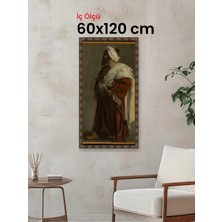 Hars Heritage Eskitme Kahverengi Çerçeve 60 x 120 cm Şeffaf Korumalı Pvc