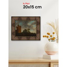 Hars Heritage Eskitme Kahverengi Çerçeve 20 x 15 cm Şeffaf Korumalı Pvc