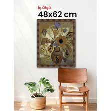 Hars Heritage Eskitme Kahverengi Çerçeve 48 x 62 cm Camlı