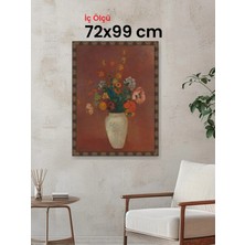 Hars Heritage Eskitme Kahverengi Çerçeve 72 x 99 cm Şeffaf Korumalı Pvc
