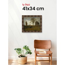 Hars Heritage Eskitme Kahverengi Çerçeve 41 x 34 cm Camlı