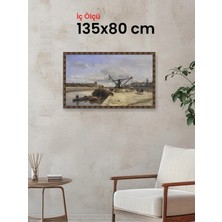 Hars Heritage Eskitme Kahverengi Çerçeve 135 x 80 cm Şeffaf Korumalı Pvc