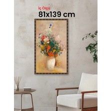 Hars Heritage Eskitme Kahverengi Çerçeve 81 x 139 cm Şeffaf Korumalı Pvc