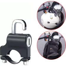 Motosiklet Kask Kilidi Hırsızlığa Karşı Bisiklet Kaskı 2 Anahtarlı Güvenlik Kilitleri ve Kurulum Aracı