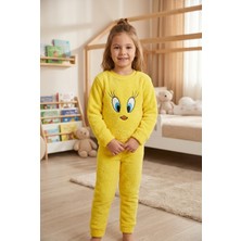 Beniizle Nakışlı Unisex Çocuk Peluş Alt Üst Takım