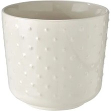 IKEA Sesamfrön Seramik Saksı , Kırık Beyaz, 12 cm