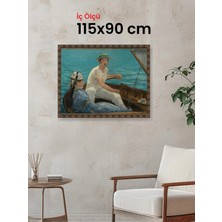 Hars Heritage Eskitme Kahverengi Çerçeve 115 x 90 cm Camlı