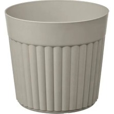 IKEA Fräkenväxt Alüminyum Saksı , Koyu Gri-Bej, 24 Cm, Dış Mekan Için Uygundur