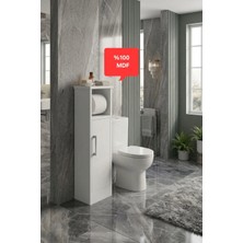 Keşif Ağacı Tuvalet Kağıdı Dispenseri - Çok Amaçlı Klozet Yanı Banyo Dolabı