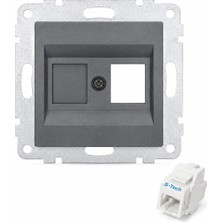 Ovivo Electric Ovıvo Füme Data Priz (RJ45 Internet Prizi)