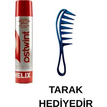 Ostwint Helix 5 Numara Ultra Hold Fixative Güçlü Tutuş Saç Spreyi 300ML & Morco Şekil Tarak Hediye