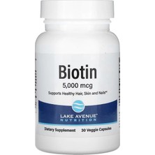 Lake Avenue Nutrition, Bioti.n 5.000 Mcg 30 Veggie Kapsül